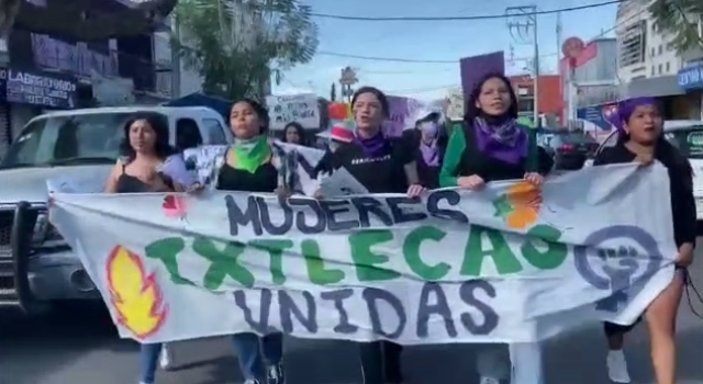 Marchan mujeres ixtlecas para exigir seguridad y justicia