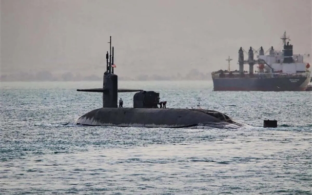 Submarino nuclear estadounidense llega a Corea del Sur