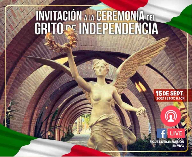 Las celebraciones del tradicional Grito de Independencia serán virtuales en los municipios de la región sur.