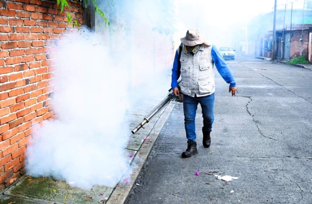 Las nebulizaciones forman parte de las medidas preventivas del operativo.