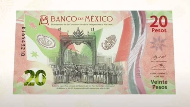 Billete de 20 pesos es el mejor de América Latina.