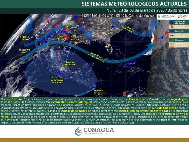 Días cálidos y cielo despejado para primera semana de marzo en Morelos