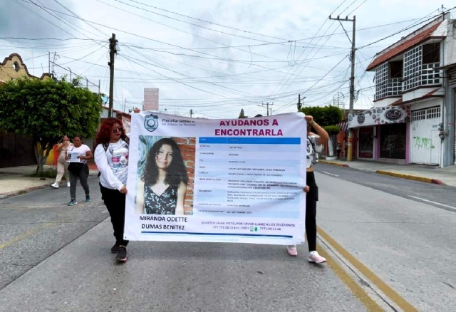 El pasado domingo, ciudadanos de Cuautla marcharon para exigir la aparición de Miranda.