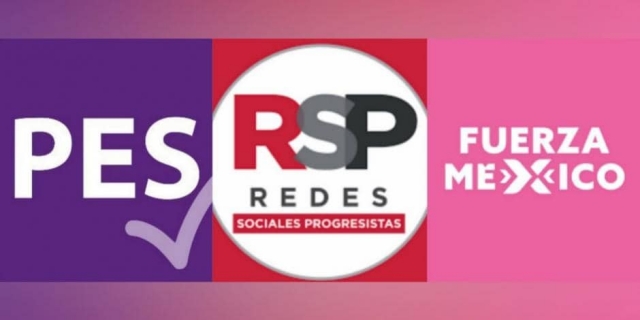 RSP, PES y Fuerza por México pierden registro.