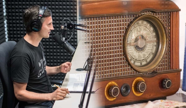 La Radio, los podcasts y personas de edad
