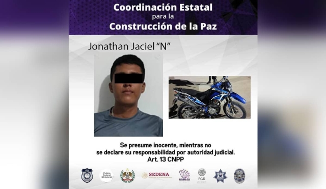 La moto que conducía es robada