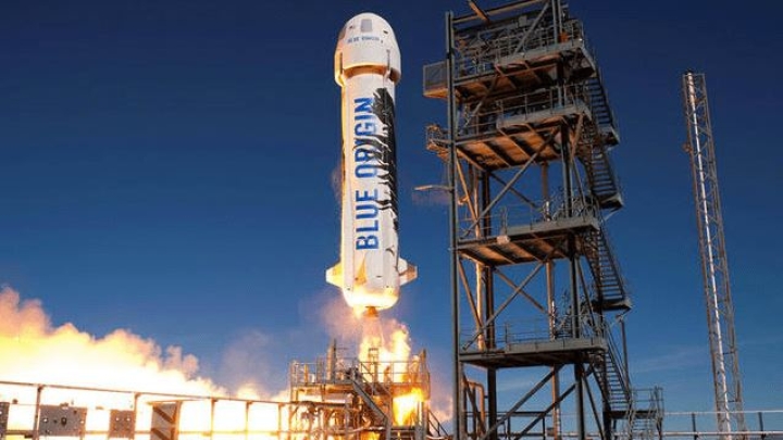 Cohete de Blue Origin despegará con seis turistas espaciales