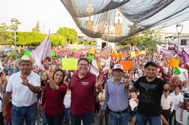 Víctor Mercado hace un llamado en el municipio de Jiutepec a sumarse a los ideales de la 4T