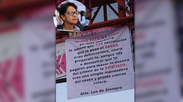 Amenazas contra la Secretaria de Protección y Auxilio Ciudadano en pasos a desnivel de Cuernavaca