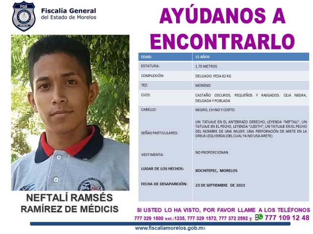 Buscan a adolescente que desapareció en Xochitepec