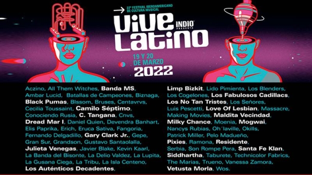 Así será la cartelera del Vive Latino 2022