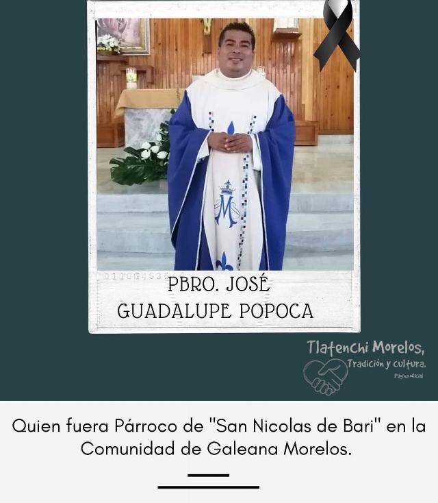 Expresa Obispado de Cuernavaca condolencias por el deceso de párroco de Galeana