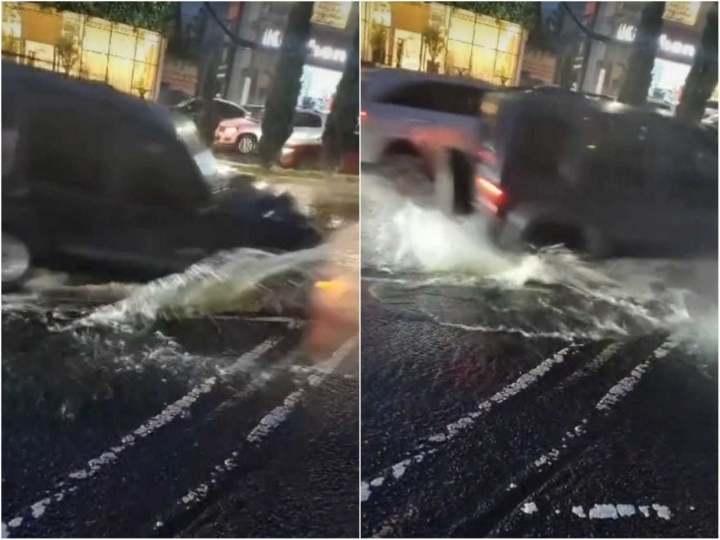 Video viral muestra impacto de un bache en calles de Jalisco