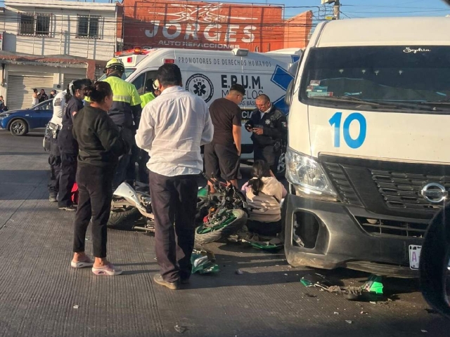 La motocicleta terminó con daños considerables.