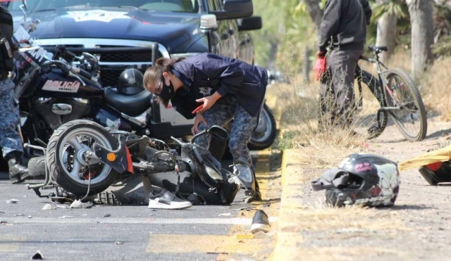 Fallece motociclista durante un choque