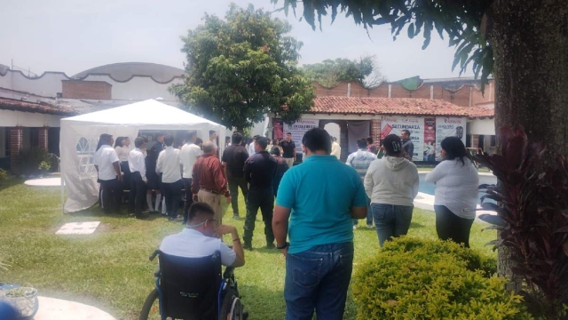 Personal de Protección Civil del municipio verificó que no hubiera daños en los edificios.