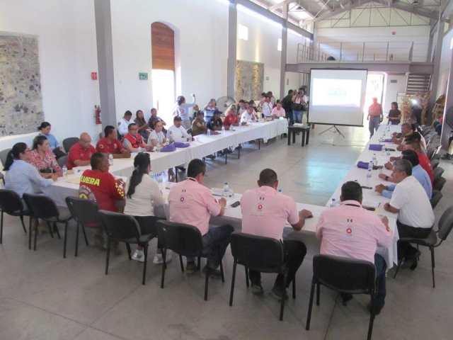 La reunión mensual de Protección Civil con los titulares de esas dependencias en los municipios del estado se realizó ayer en Jojutla.