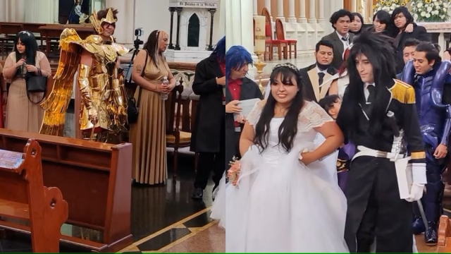 Boda temática de Los Caballeros del Zodiaco se hace viral en TikTok