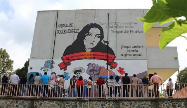 Buscan restaurar mural en memoria de desaparecida