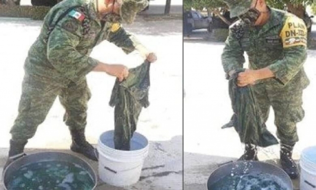 Sedena pide a soldados teñir sus uniformes desgastados.
