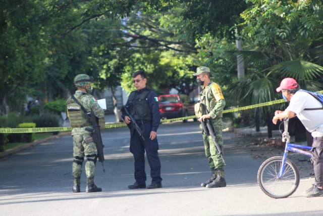 Herido a balazos un policía en Pedregal de las Fuentes, en Jiutepec