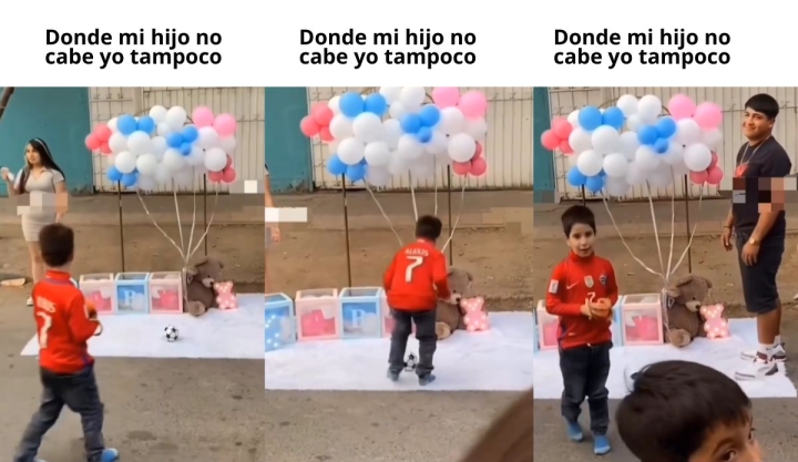 'El clásico niño que piensa que todo es suyo': adelanta por accidente la revelación de género al creer que era un regalo para él