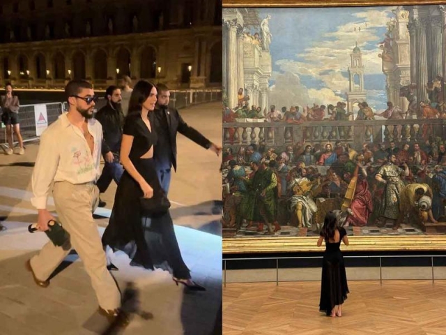Bad Bunny y Kendall Jenner cierran el Museo Louvre para una cita privada