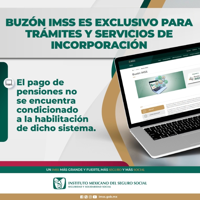 Buzón IMSS es exclusivo para trámites y servicios de incorporación