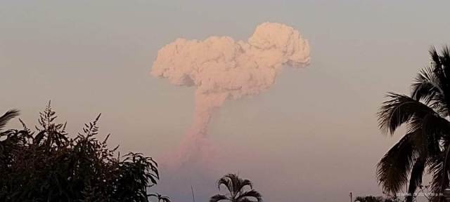 En días recientes el volcán ha registrado actividad intensa.
