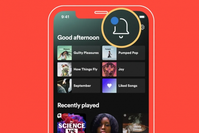 Spotify agrega un feed de novedades sobre la música y los podcasts que sigues