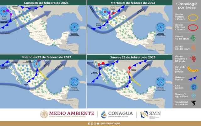 Inicia semana en Morelos con cielo mayormente despejado