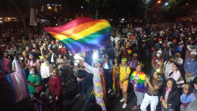 Marcharon integrantes de la comunidad de la diversidad sexual en Cuernavaca