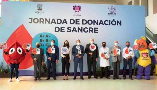Arrancan gobierno estatal y DIF Morelos jornada de donación de sangre