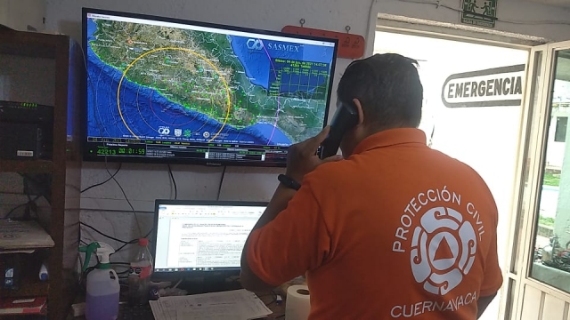 Activa PC Cuernavaca protocolos tras sismo de magnitud 4.9