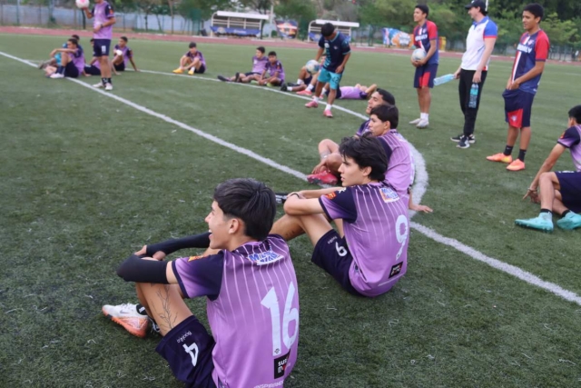 La escuadra morelense entrenó en las canchas laterales del estadio del Instituto Tecnológico de Oaxaca (ITO), donde trabajó táctica fija y tiros penales.