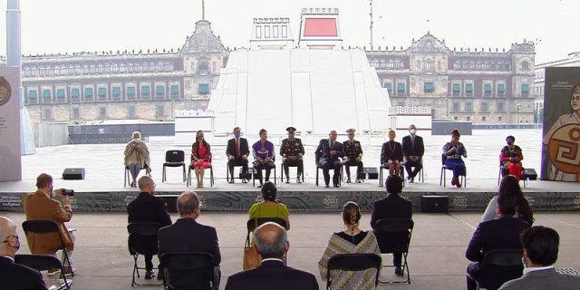 AMLO ofrece perdón a víctimas de la caída de la gran Tenochtitlán