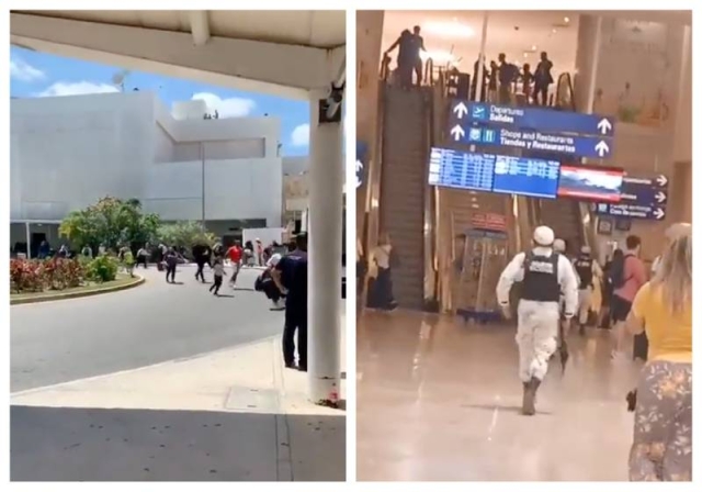 Reportan balacera en aeropuerto de Cancún