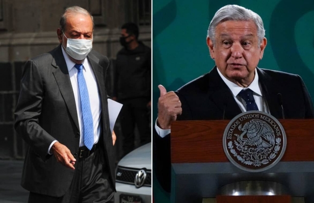 “Hay voluntad de Carlos Slim”: AMLO