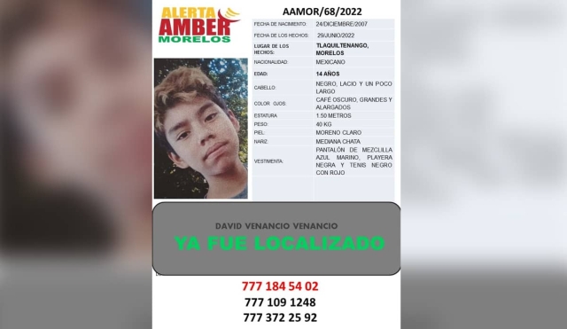 Un adolescente desapareció en Tlaquiltenango