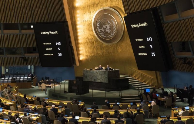 ONU condena la anexión rusa de cuatro regiones ucranianas; México apoya resolución