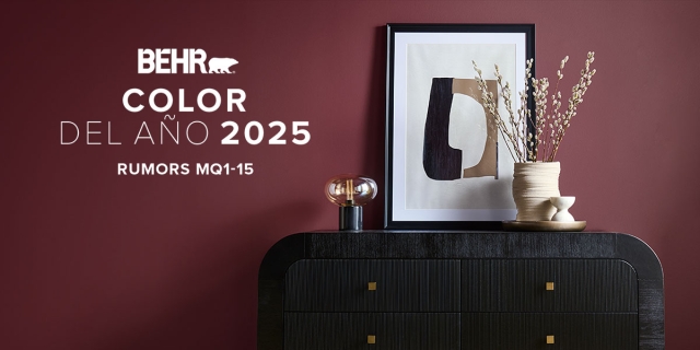 Tendencias de Color 2025 para espacios, presentados por BEHR® México