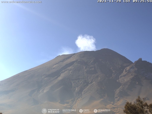 Identifican sistemas de monitoreo 27 exhalaciones del volcán Popocatépetl