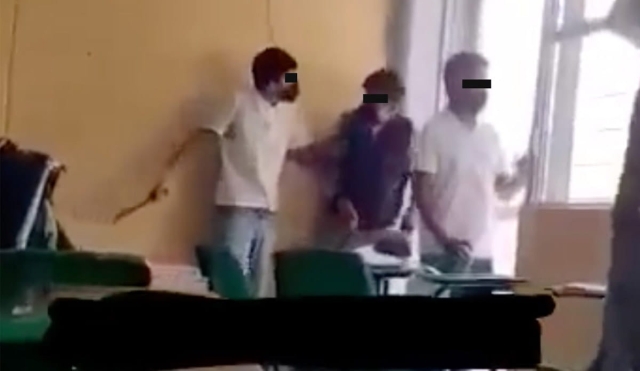 FGE investiga agresión con machete de un estudiante contra compañero