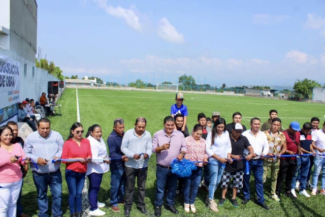 La remodelada cancha será punto de encuentro para la comunidad.