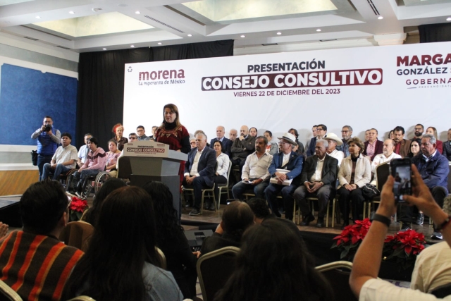 Presenta Margarita González Saravia a consejo consultivo