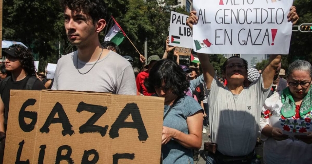 Protestan en CDMX contra bombardeos de Israel en Gaza