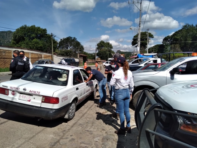 Supervisa &#039;Convoy, unidos por Morelos ante el covid-19&#039; medidas sanitarias en Tepoztlán