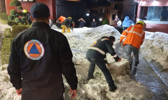 Fuerte granizada impacta la alcaldía Álvaro Obregón