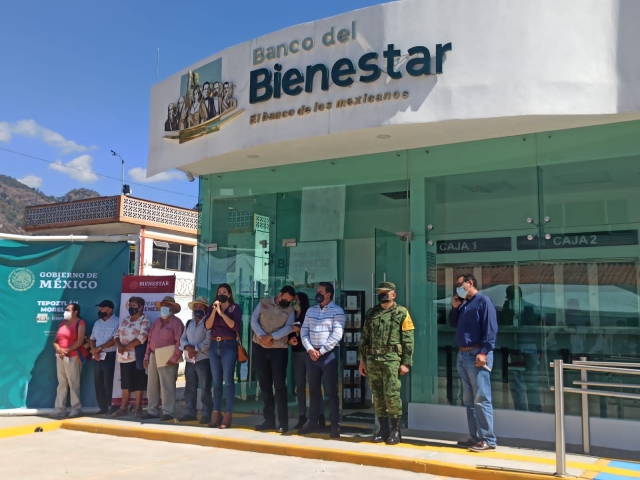 Inauguran sucursales de Banco del Bienestar en Tetecala, Jonacatepec y Tepoztlán