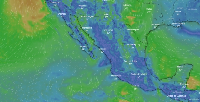 Se forma la Depresión Tropical Dos-E en el Océano Pacífico; habrá lluvias en Guerrero y Jalisco